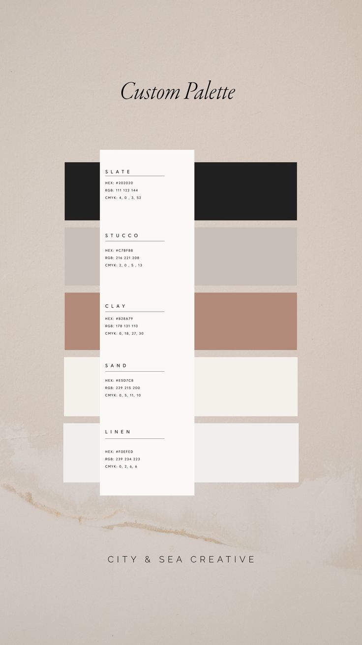 an image of a poster with the words custom palette in different colors and sizes on it