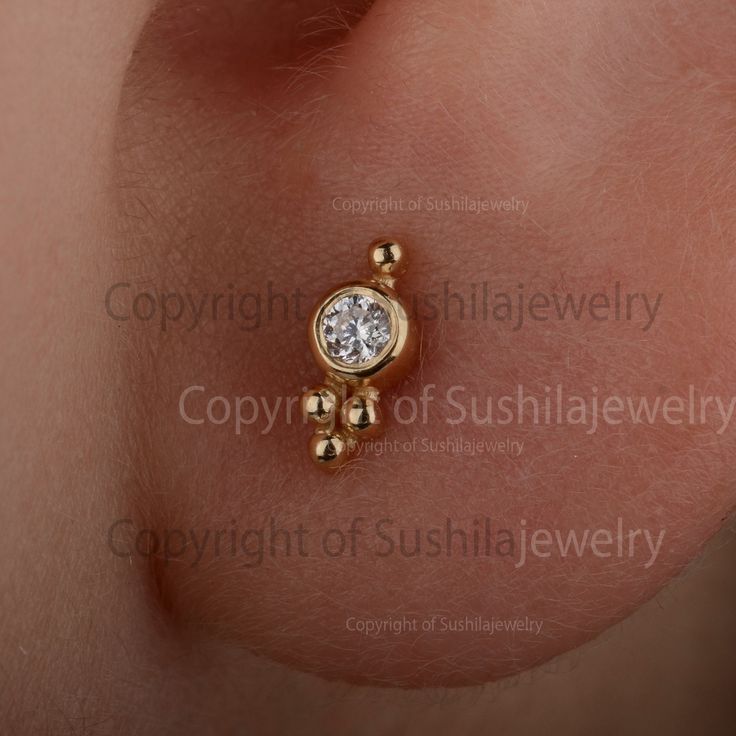 Diamond Stud Earrings/ Earrings/Studs/ Push Back Earrings / Delicate Earrings / Studs / Gift for Her / Birthday Gift ≫ Features * Items Code: SGT00402 * Diamond : 100% Genuine Diamond * Diamond Wt : 0.07 ct * Diamond Color : G-H * Diamond Clarity : SI1 * Diamonds Cut : Brilliant Cut (Excellent Cut) * Metal : 14K Solid Gold * Gold Color: Yellow Gold /Rose Gold /White Gold * Studs Size : 6 mm ≫ FAQ below for more detail. ✦ Sizing We can adjust most items to fit your sizing preferences. Most items Gold Plated Plug Earrings For Anniversary, Gold Plated Pierced Cartilage Earrings For Anniversary, Anniversary Gold-plated Cartilage Earrings For Pierced Ears, Elegant Internally Threaded Hoop Earrings As Gift, Elegant Internally Threaded Yellow Gold Jewelry, Anniversary Yellow Gold Plated Cartilage Earrings, Elegant Internally Threaded Cartilage Earrings For Anniversary, Formal Yellow Gold Pierced Cartilage Earrings, Gold Diamond Earrings Hypoallergenic