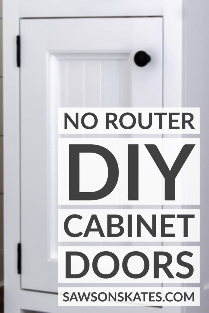 no router diy cabinet doors