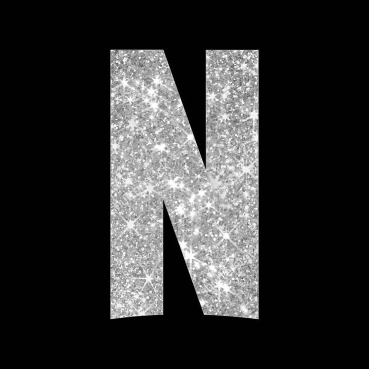 the letter n is made up of small stars