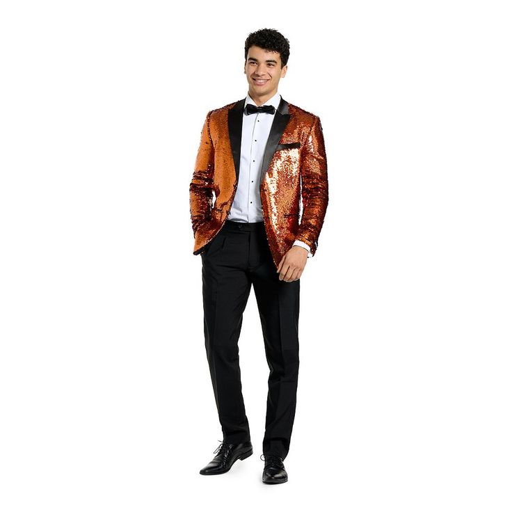 He'll love this men's OppoSuits sequin tuxedo. Click on this MEN'S GUIDE to find the perfect fit and more! He'll love this men's OppoSuits sequin tuxedo. Click on this MEN'S GUIDE to find the perfect fit and more! FEATURES Includes: pants, smoking jacket and bow tie Button closure Long sleeves Zipper fly 2 functional pockets on each side of the pants, 2 functional pockets on the back of the pants, 3 faux pockets on the jacketFIT & SIZING Slim fitFABRIC & CARE Polyester Machine wash Imported Size Fitted Sequined Suits For Parties, Long Sleeve Suits For Fall Party, Long Sleeve Sequined Suits For Night Out, Sequined Long Sleeve Suits For Night Out, Sequin Long Sleeve Suits For Night Out, Sequined Long Sleeve Suit For Night Out, Long Sleeve Suits For Night Out And Party Season, Long Sleeve Suits For Night Out Party Season, Long Sleeve Suits For Party Season