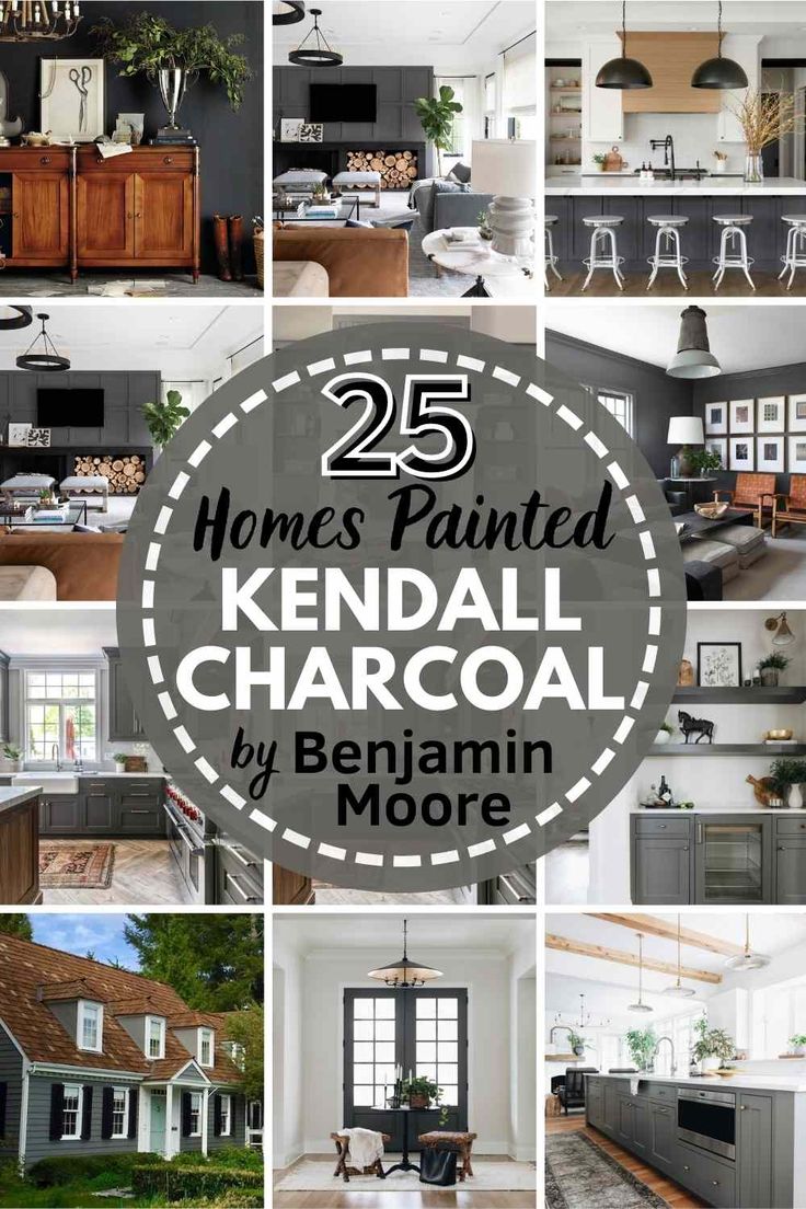 the 25 most painted kendall charcoals by benjamin moore, featured in house & garden magazine