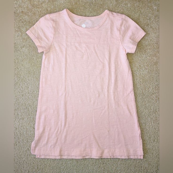 Primary Size 6/7 Short Sleeve Cotton Slub Legging Tee (Tunic Length) In The Color Flamingo, A Peachy Pink. Not Currently Sold On The Website. This Is Crossposted. Very Good Used Condition For Light Wash Wear. Never Worn Here, But We Are Not The First Owner. Fitted Short Sleeve T-shirt For Playwear, Summer Crew Neck Tops For Sleepover, Playful Short Sleeve Top For Loungewear, Playful Short Sleeve Loungewear Top, Playful Solid Color Tops For Playwear, Casual Short Sleeve Top For Sleepover, Casual Stretch Tops For Sleepover, Crew Neck T-shirt For Summer Sleepovers, Solid Cotton Tops For Playwear