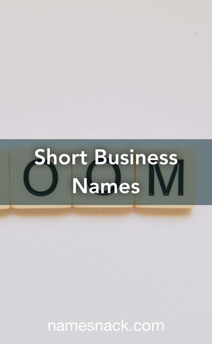 the words short business names are spelled by blocks