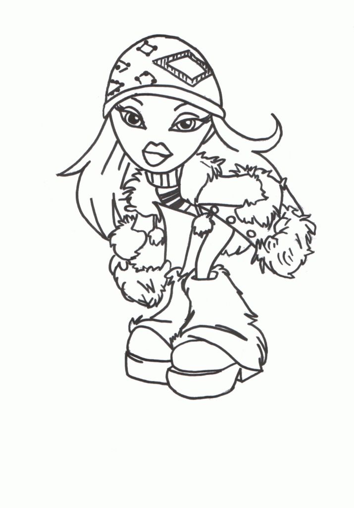 Free Printable Bratz Coloring Pages For Kids Bratz Coloring Pages, Modele Zentangle, Bratz Coloring, Doll Drawing, Cartoon Coloring, Toddler Coloring Book, Barbie Coloring, Barbie Coloring Pages, Princess Coloring Pages