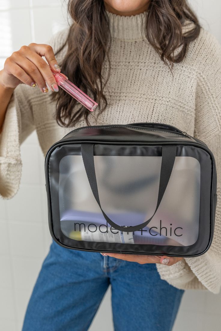 Keep your beauty essentials organized in style with our Rhode 6-Piece Clear Cosmetic Bag Set. Crafted from durable, water-resistant material, these bags are perfect for storing makeup, skincare, toiletries, and more, while the clear design makes it easy to find what you're looking for. This toiletry bag set includes six different sizes to accommodate a variety of products. Whether you're planning a weekend getaway, a longer trip, or want to stay organized day-to-day, this set ensures you'll have Practical Portable Cosmetic Bag, Clear Cosmetic Bag With Removable Pouch For Travel, Clear Travel Cosmetic Bag With Removable Pouch, Modern Portable Cosmetic Bag For On-the-go, Versatile Rectangular Cosmetic Storage For On-the-go, Versatile Rectangular Cosmetic And Toiletry Storage For On-the-go, Versatile Large Capacity Cosmetic Storage For Daily Use, Versatile Portable Cosmetic And Toiletry Storage, Practical Rectangular Cosmetic Bag For Storage