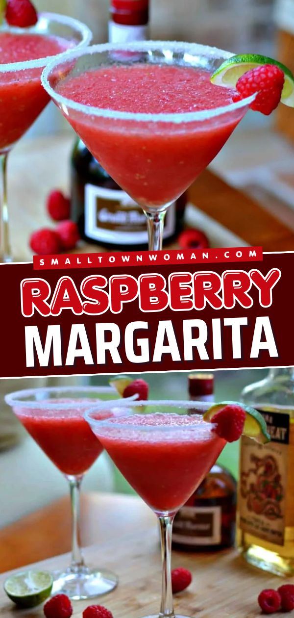 Here's a mouthwatering taste sensation of a summer cocktail recipe! This Raspberry Margarita recipe is a mixture of fresh raspberry flavor and a little tequila, Grand Marnier, and lime. Prepare this in under five minutes and could be also your alcoholic 4th of July party drink! Frozen Raspberry Margarita, Raspberry Margarita Recipe, Raspberry Margarita, Liquid Lunch, Raspberry Cocktail, Yummy Cocktails, Special Drinks, Tropical Drinks, Pretty Cocktails