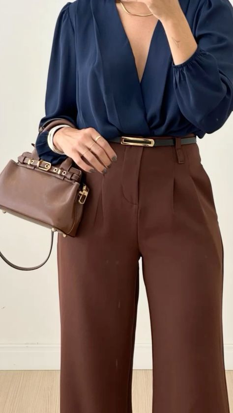 Brown Business Outfit, Classy But Casual Outfits, Fashionable Work Outfit, Colour Combinations Fashion, Color Combos Outfit, Classic Style Outfits, Stylish Work Attire, Stylish Work Outfits, Casual Work Outfits