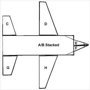 an airplane is shown with the word ab stacked on it