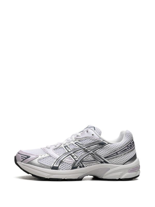 ASICS GEL-1130 "White/Faded Ash Rock" Sneakers - Farfetch Asics Low-top Sneakers With Vented Sides, Asics Running Shoes With Vented Sides, Asics Lace-up Sneakers With Vented Sides, Asics Lace-up Running Shoes With Vented Sides, Asics Running Shoes With Vented Sides For Streetwear, Silver Asics Sneakers For Streetwear, Asics Silver Sneakers For Streetwear, Sporty Asics Running Shoes With Vented Sides, Asics Sporty Running Shoes With Vented Sides