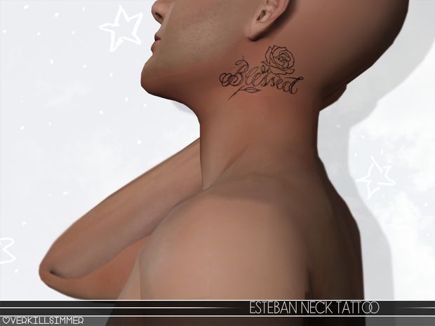 an image of a man with tattoos on his neck