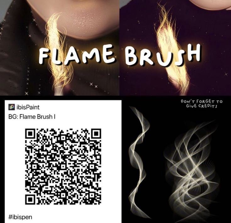 a close up of a person's face with the word flamebrush on it