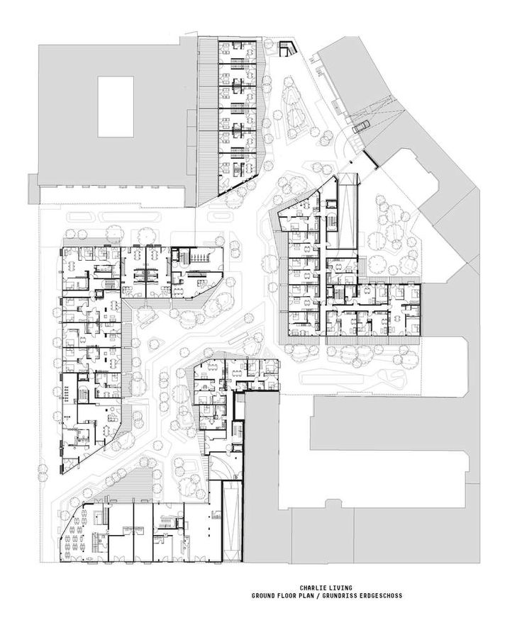 the floor plan for an office building with multiple floors and lots of space to work on