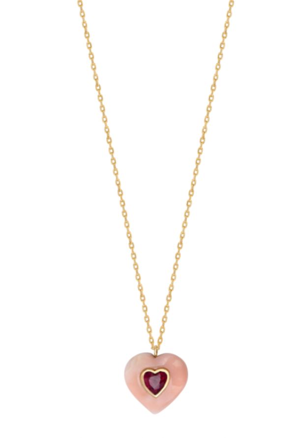 14k gold 14k Gold Heart Cut Necklace With Adjustable Chain, Pink Gold Necklace With Polished Finish For Gift, Luxury Heart-shaped Rose Gold Necklace, Elegant Pink Jewelry With Cable Chain, Elegant Pink Cable Chain Jewelry, Luxury Heart Pendant Necklace With Delicate Chain, Elegant Heart Necklace With 17 Jewels, Luxury Heart-shaped Necklace With Delicate Chain, 14k Rose Gold Necklace With Heart Charm