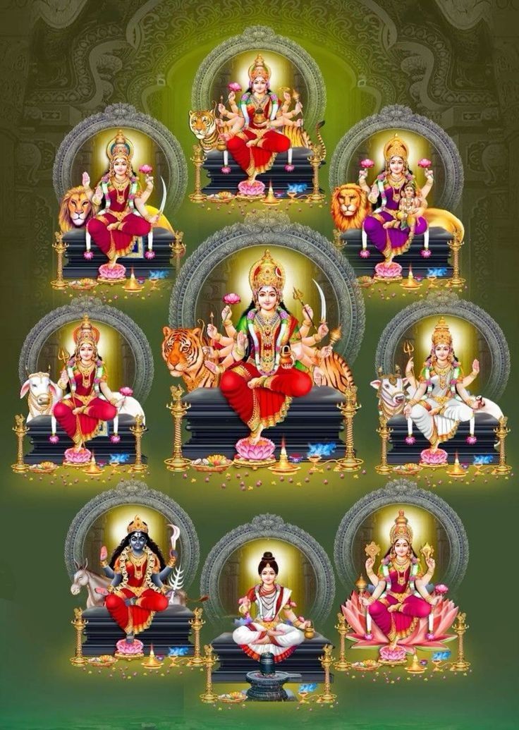 the seven avatars of hindu deities