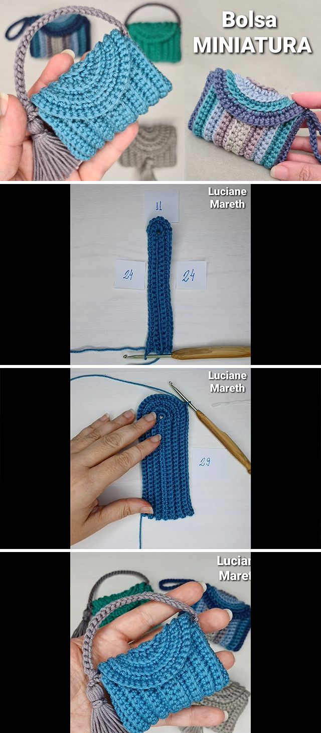 instructions to crochet a bag for beginners with pictures on how to make it