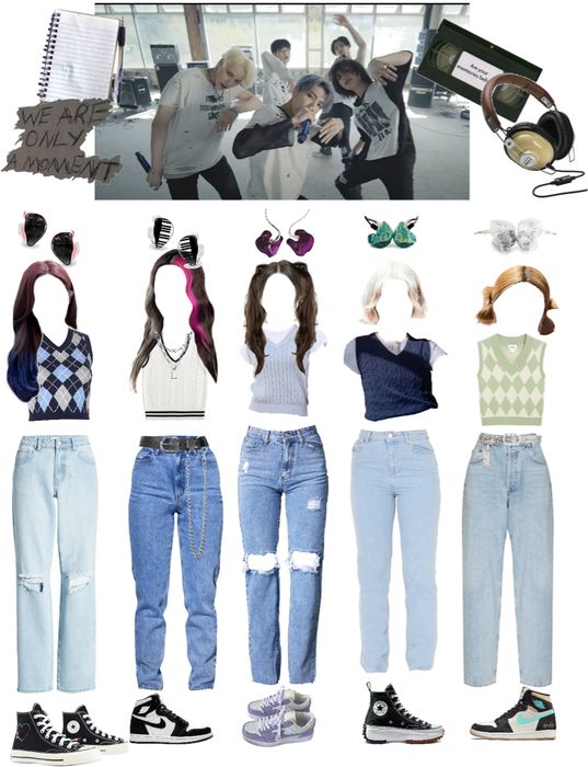 Txt Core Outfits, Txt Outfits Stage, Txt Casual Outfit, Txt Concept Outfits, Txt Concert Outfit Temptation, Iconic Txt Outfits, Txt Outfits Inspired, Txt Inspired Outfits Blue Hour, Soobin Outfit Inspired