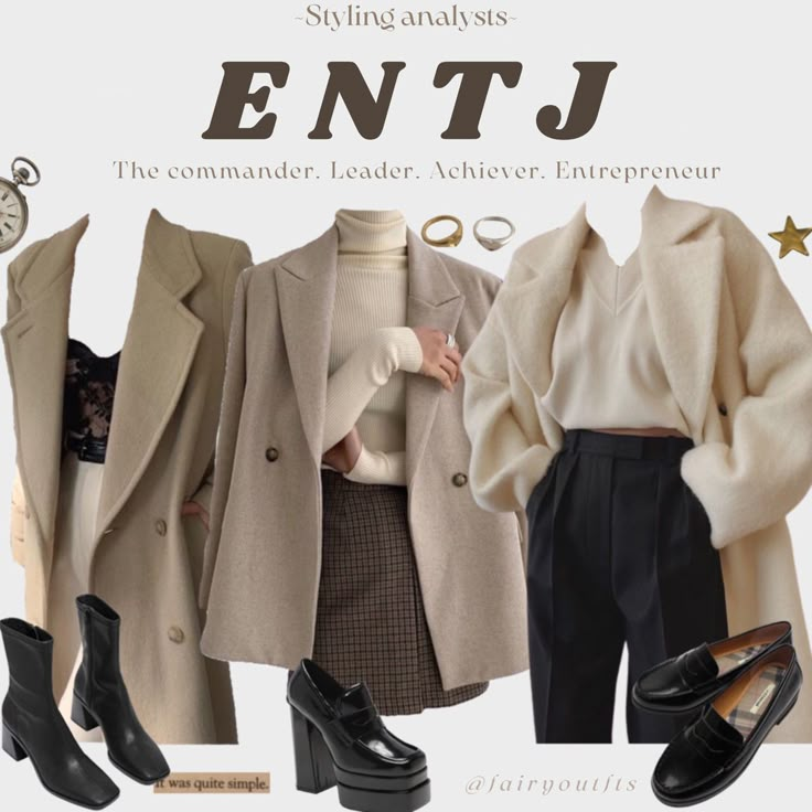 Entj Style, Entj Outfit, Entj Girl, Mbti Style, Entj Women, Type Personality, Outfit Boards, Dark Vibes, Mbti Character