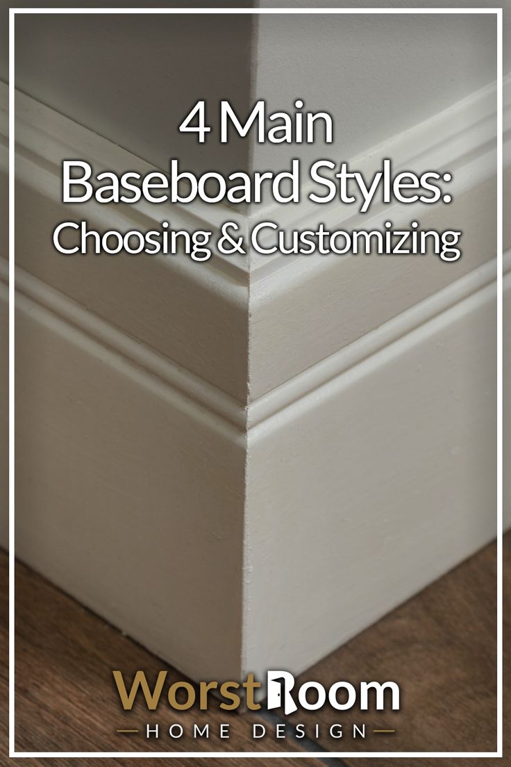 4 Main Baseboard Styles: Choosing & Customizing Flat Baseboards And Trim, Farmhouse Moulding And Trim, Floor Trim Ideas Baseboards, Modern Farmhouse Baseboards, Farmhouse Trim Moldings, Baseboard Trim Styles, Baseboards And Trim Ideas, Farmhouse Baseboards, Trim Molding Ideas