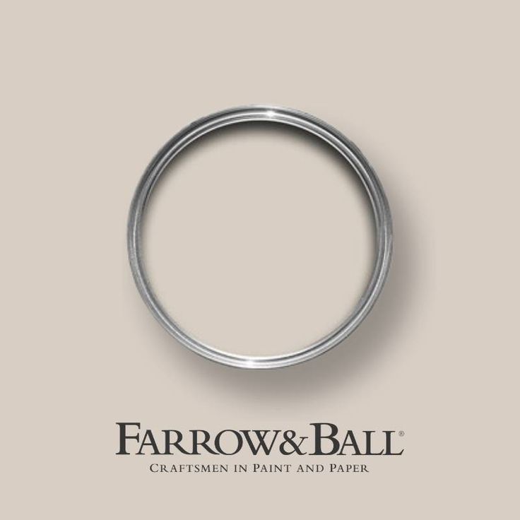 the logo for farrow & ball crafters in paint and paper, with an image of a wedding ring