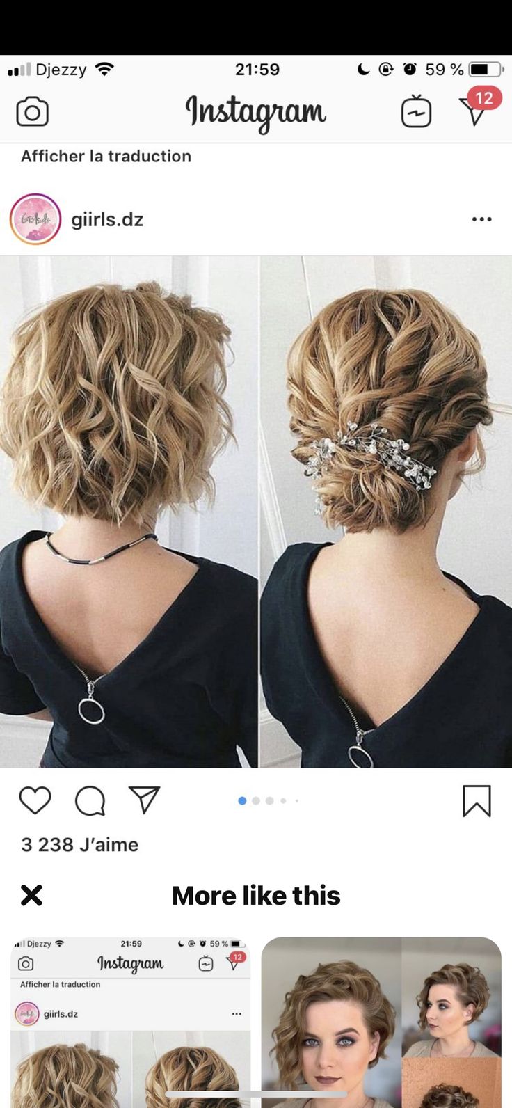 Wedding Hair Short, Short Hair Up, Fall Hair Color For Brunettes, Hairstyles For Medium Length Hair Easy, Hairstyles Wedding, Summer Hairstyles For Medium Hair, Peinados Fáciles Para Cabello Corto, Curly Hair Inspiration, Short Wedding Hair