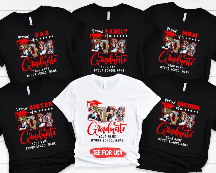 Proud Family TShirts,Group 2024 Grad Tees,Graduation Squad Tee,Senior 2024,Graduate 2024 Shirt,Custom Graduate Gift,High School Graduate Tee 🎁This shirt is perfect for Graduation or even Family Graduation shirts! You will love how soft and comfortable it is! ✔Message me for custom listings for long sleeve, crew neck sweatshirts and hoodies. Let me know color and style and sizes you would like so I can look up availability. ✔Free shipping on orders $35 or more ✔High quality and super soft, comfo High School Graduation Shirts, Family Graduation Shirts, Graduate Gifts, Graduation Shirts For Family, Graduation Tshirts, Grad Shirts, Proud Family, Graduation 2024, High School Graduation Gifts