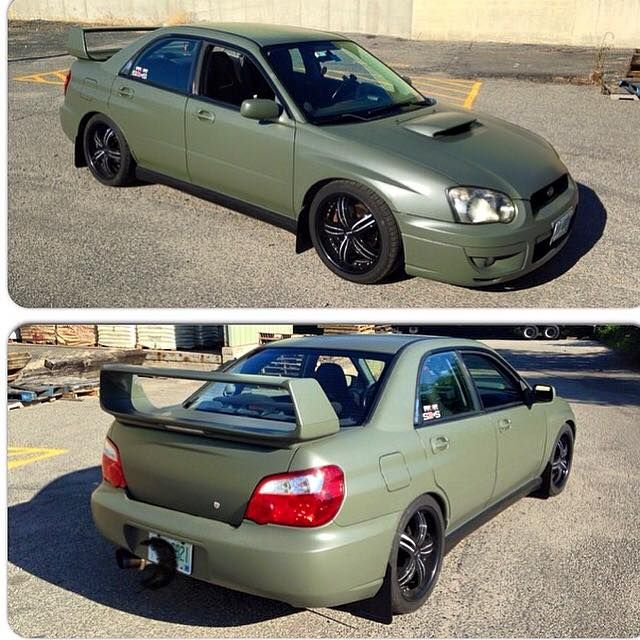 plasti dipped subaru military green Plastidip Car Ideas, Green Subaru, Plasti Dip Car, 2006 Subaru Impreza, 2001 Subaru Impreza, 2012 Subaru Impreza, Military Green, Subaru, Olive Green