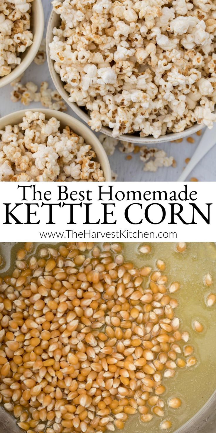 the best homemade kettle corn recipe is so easy to make