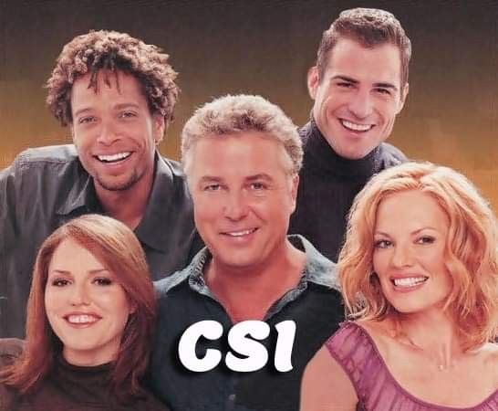 a group of people standing next to each other with the words csi above them