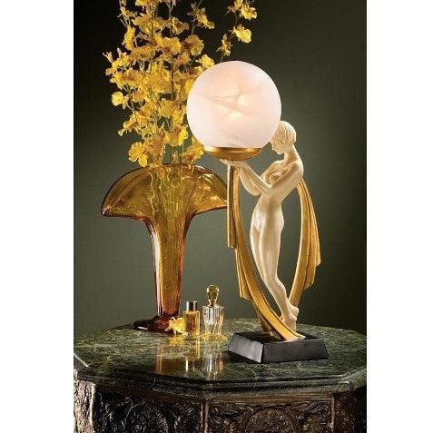 Art Deco Graceful Soft Glow Table Lamp Lighted Sculpture - Adler's Store Arte Art Deco, Art Deco Lights, Lampe Art Deco, Art Deco Decor, Deco Decor, Art Deco Lighting, Art Deco Lamps, Light Sculpture, Design Toscano