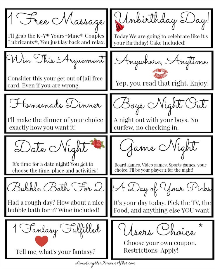 printable valentine's day gift tags that are perfect for any type of date