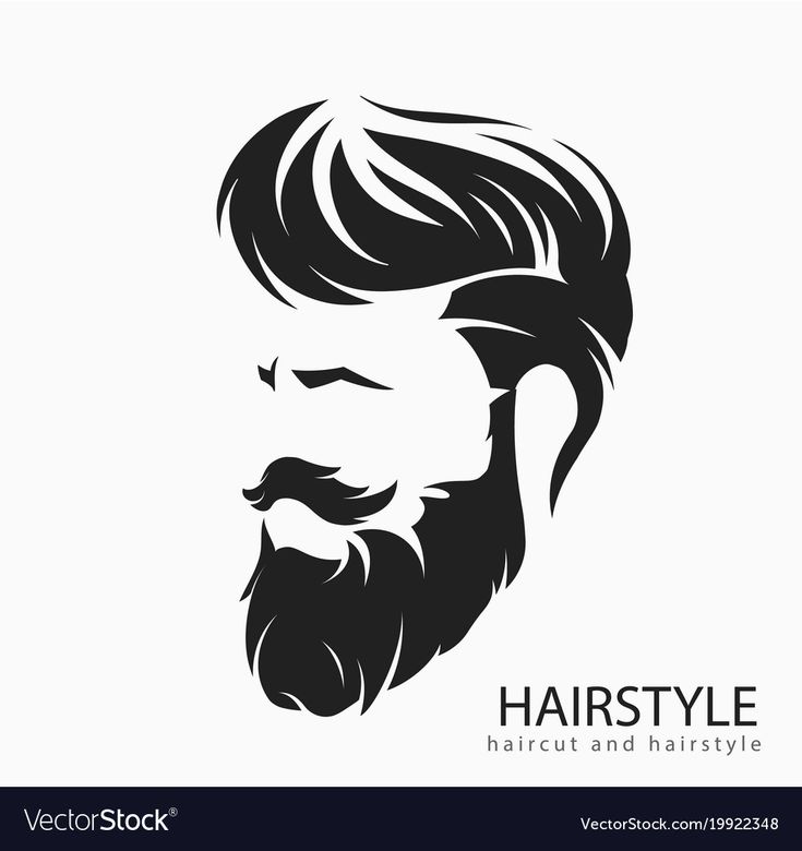 Curly Hair Logo Design, Curly Hair Logo, Beard Logo Design, Beard Wallpaper, Logo Barber, Beard Illustration, Hair Logo Design, Beard Logo, Beard Art