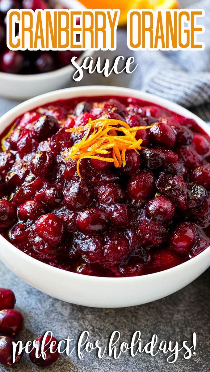 cranberry orange sauce in a white bowl