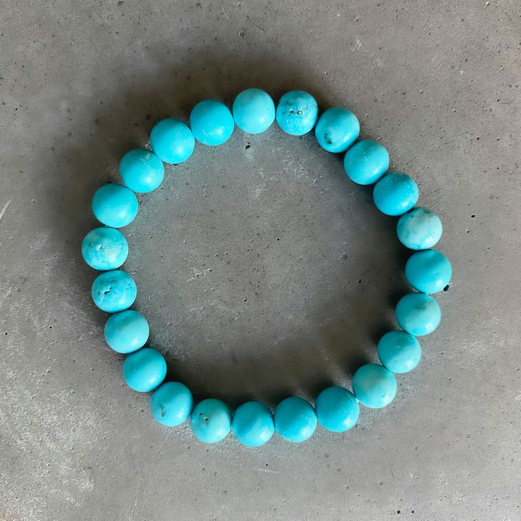 Made with 8mm beads of turquoise, this bracelet is not only beautiful but also has powerful spiritual significance. The third eye chakra is associated with intuition and wisdom, and it is said to be the seat of the soul. Many yoga masters and gurus say that when this chakra is in balance, we are able to see clearly both metaphysically and spiritually. Wearing a third eye chakra bracelet can be a reminder of being in balance with this energy center. Turquoise is the perfect stone for meditation rituals and spiritual purposes as it is known for being a symbol of communication & inner balance.

 

 	Free Shipping 2 Days
 	Size: Adjustable, 8MM
 	Material: Authentic Stone, Blue Turquoise
 	Color: Blue
 	Style: Beaded Bracelet Spiritual Resizable Turquoise Bracelets, Turquoise Spiritual Beads With Natural Stones, Turquoise Apatite Spiritual Bracelets, Blue Hand-strung Spiritual Bracelets, Yoga Master, Blue Crystal Bracelet, Handmade Turquoise Crystal Bracelet - Spiritual Style, Third Eye Chakra, Chakra Bracelet