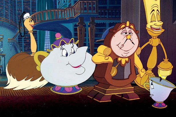 the beauty and the beast characters from disney's animated movie