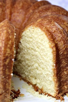 a bundt cake that has been cut in half