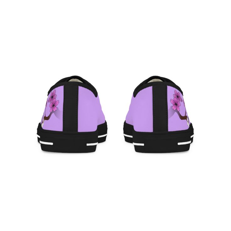 DESCRIPTION Step out in style with these Lavender Sakura Asexual Shoes. The pastel lavender design features the Asexual pride flag colors and a subtle cherry blossom pattern. These asexual pride sneakers are the perfect way to show your Asexual pride and make a statement about inclusivity. They are made from high-quality materials for durability and comfort. Wear them to pride events or anytime you want to show your support for the Asexual community. Get your Lavender Sakura Asexual Sneakers tod Comfortable Purple Summer Sneakers, Casual Purple Canvas Shoes With Rubber Sole, Purple Summer Sneakers For Streetwear, Purple Sneakers With Rubber Sole For Spring, Purple Slip-on Sneakers For Spring, Casual Purple Canvas Shoes For Streetwear, Purple Sneakers For Spring, Comfortable Purple Sneakers For Spring, Pride Sneakers