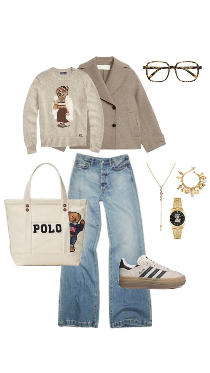 She Is Clothed, Polo Bear, Fall Fits, Swaggy Outfits, Dream Wardrobe, Fashion Inspo Outfits, Spring Outfits, Dream Closet, Mood Board