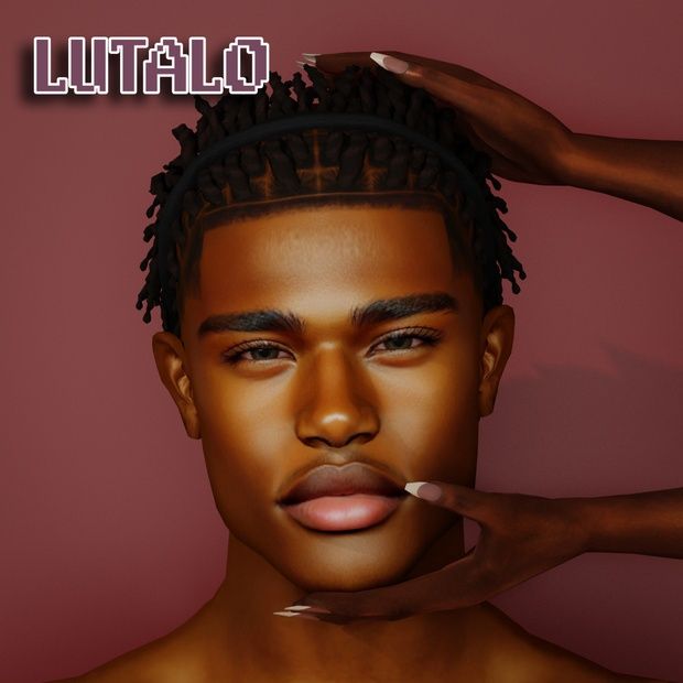 a man with his hand on his head and the words luttalo above him