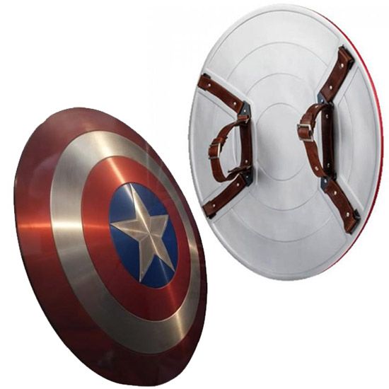 the captain's shield is next to an iron - man shield