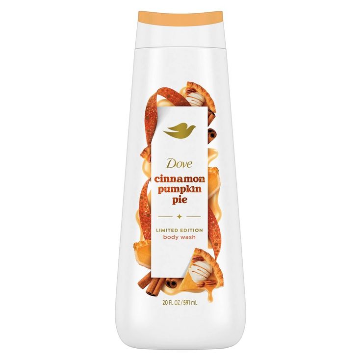 Deck the shower with Dove holiday treats Cinnamon Pumpkin Pie Body wash, a Limited-Edition Holiday Treat that promises to indulge your every sense and elevate your shower experience to new heights of delight. Imagine falling into the warm embrace of sweet cinnamon spice, mixed with the comforting notes of buttery pumpkin. Savor the delightful scent of sweet creaminess while lathering into delicious nourishment to unwrapping the gift of glowing skin you deserve. This slice of home baked goodness Liquid Body Wash, Cinnamon Pumpkin, Dove Beauty, Dove Body Wash, Teeth Whitening Toothpaste, Winter Candy Apple, Luxurious Showers, Pumpkin Latte, Candy Christmas