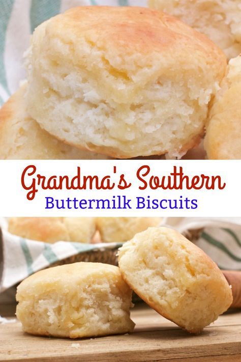 grandma's southern buttermilk biscuits on a cutting board