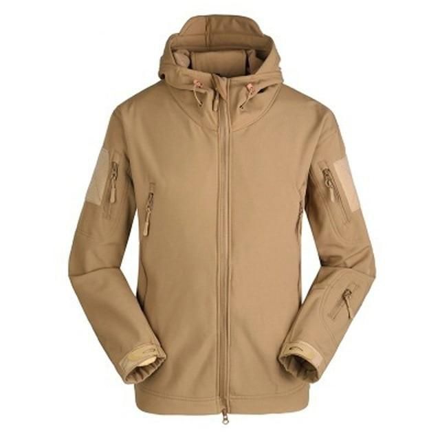 Men Military Tactical Jacket Plus Size Waterproof Soft Shell Snake Camouflage Jacket Men Tactical Army Jackets, 2 / L Khaki Military Style Windbreaker For Outdoor Work, Tactical Khaki Windbreaker For Fall, Tactical Khaki Outerwear For Outdoor Activities, Tactical Windbreaker For Fall Hiking, Combat Style Khaki Windbreaker For Hiking, Khaki Combat Windbreaker For Hiking, Tactical Khaki Outdoor Outerwear, Khaki Techwear Windbreaker For Outdoor Work, Tactical Khaki Windbreaker With Pockets