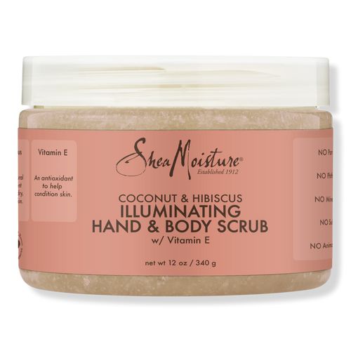 Coconut & Hibiscus Hand & Body Scrub - SheaMoisture | Ulta Beauty Coconut Hibiscus, Best Body Scrub, Salt Body Scrub, Shea Moisture, Exfoliating Body Scrub, Homemade Hair Products, Cruelty Free Skin Care, Hand Body, Body Exfoliator