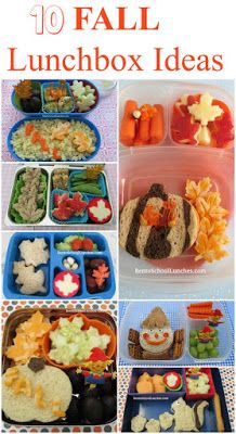 the fall lunchbox ideas are great for kids