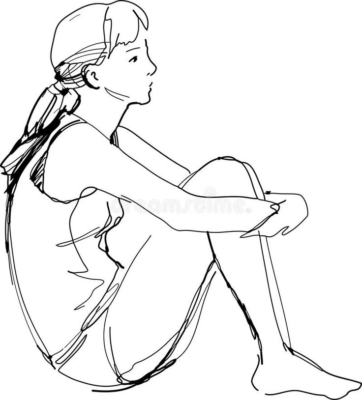 Human Figure Sketches Sitting, Person Sitting Side View Drawing, Person Sitting Side View Reference, Sitting Down Poses Drawing Side, Side Profile Sitting Drawing, Sitting On Floor Pose Reference Drawing, Crouching Side View Reference, Sitting Poses Side View, Side Sitting Pose