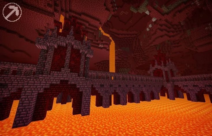 an image of a minecraft castle in the middle of a room with orange flooring