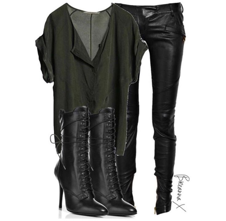 Styles by Breanna Mode Rockabilly, Looks Adidas, Leather Outfits, Elegante Casual, Looks Chic, Mode Inspiration, Top Women, Cute Casual Outfits, Look Fashion