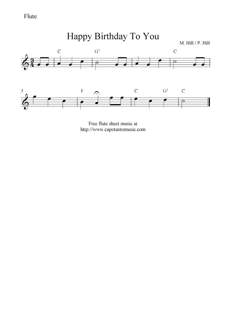 sheet music with the words happy birthday to you