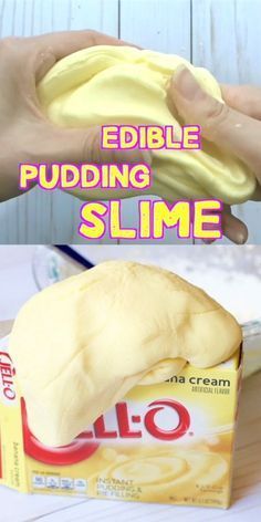 Pudding Slime Recipe, Pudding Slime, Edible Slime, Amazing Crafts, Kid Experiments, Kids Valentines, Diy Event, Slime Recipe, Toddler Fun